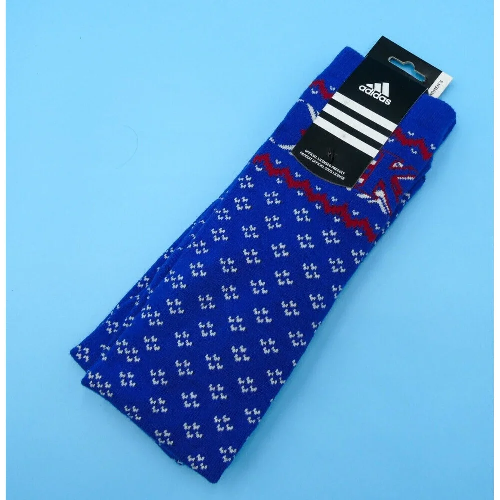 Kentucky Wildcats Crew‎ Socks Womens One Size Adidas Blue College Mid Y2K NCAA